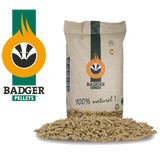 BADGER Holzpellets – Palette mit 65 Säcken à 15 kg