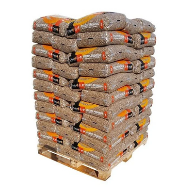 CRÉPITO Holzpellets – ½ Palette mit 36 Säcken à 15 kg